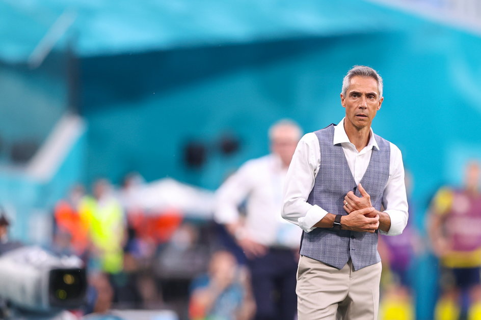 Paulo Sousa podczas meczu ze Szwecją, który zakończył przygodę Polaków z Euro 2020