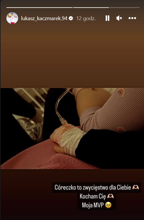 Instastory Łukasza Kaczmarka