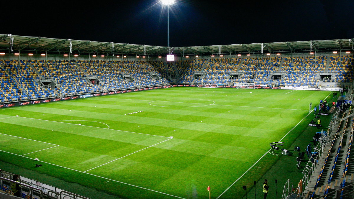 Arka Gdynia stadion widok ilustracja