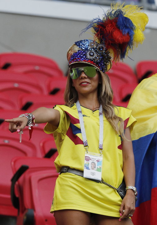 epa06837015 - RUSSIA SOCCER FIFA WORLD CUP 2018 (Group H Poland vs Colombia)