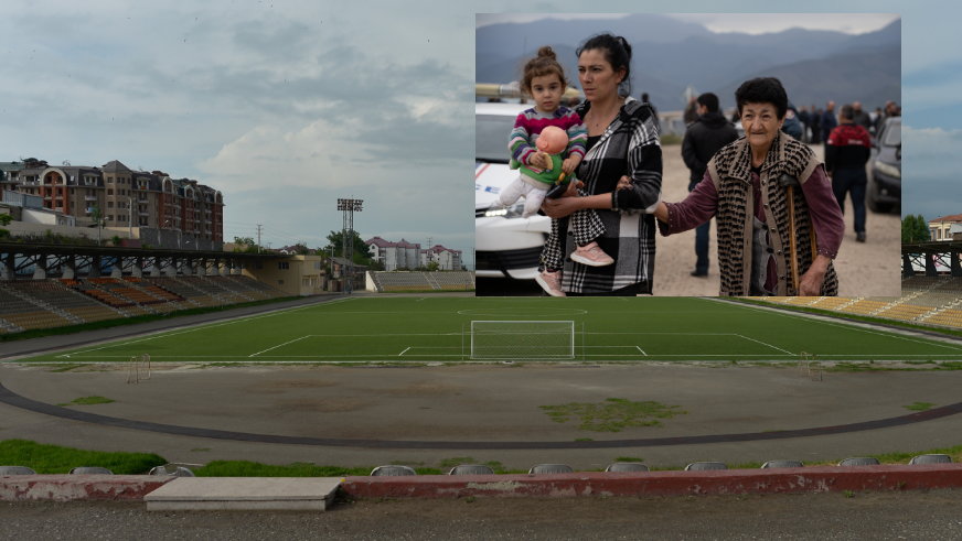 Stadion w Stepanakercie i uchodźcy z Górskiego Karabachu