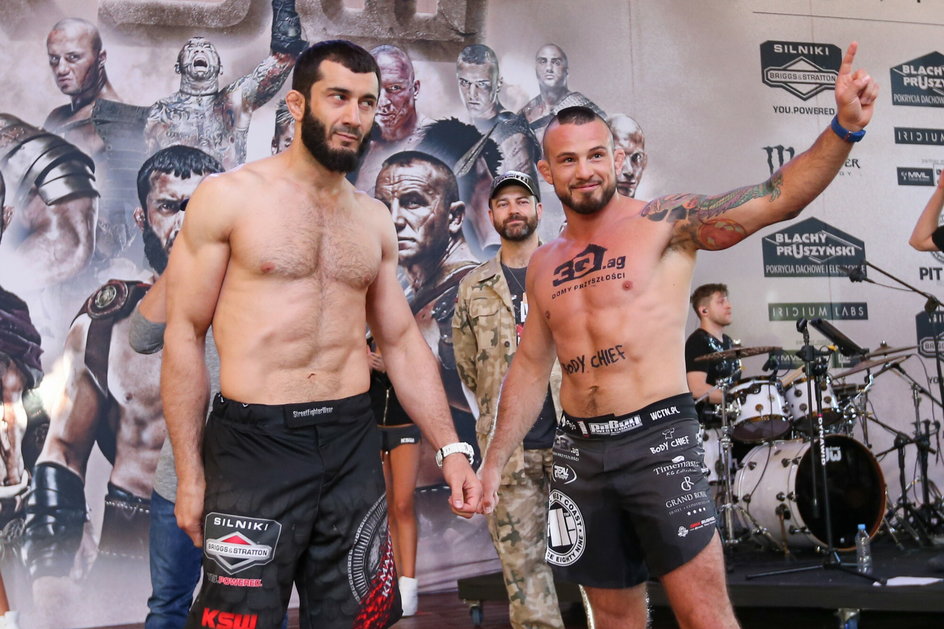 Mamed Chalidow i Borys Mańkowski przed walką w KSW 39 (2017)