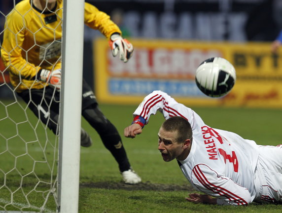 PIŁKARSKA EKSTRAKLASA POLONIA BYTOM KONTRA WISŁA KRAKÓW