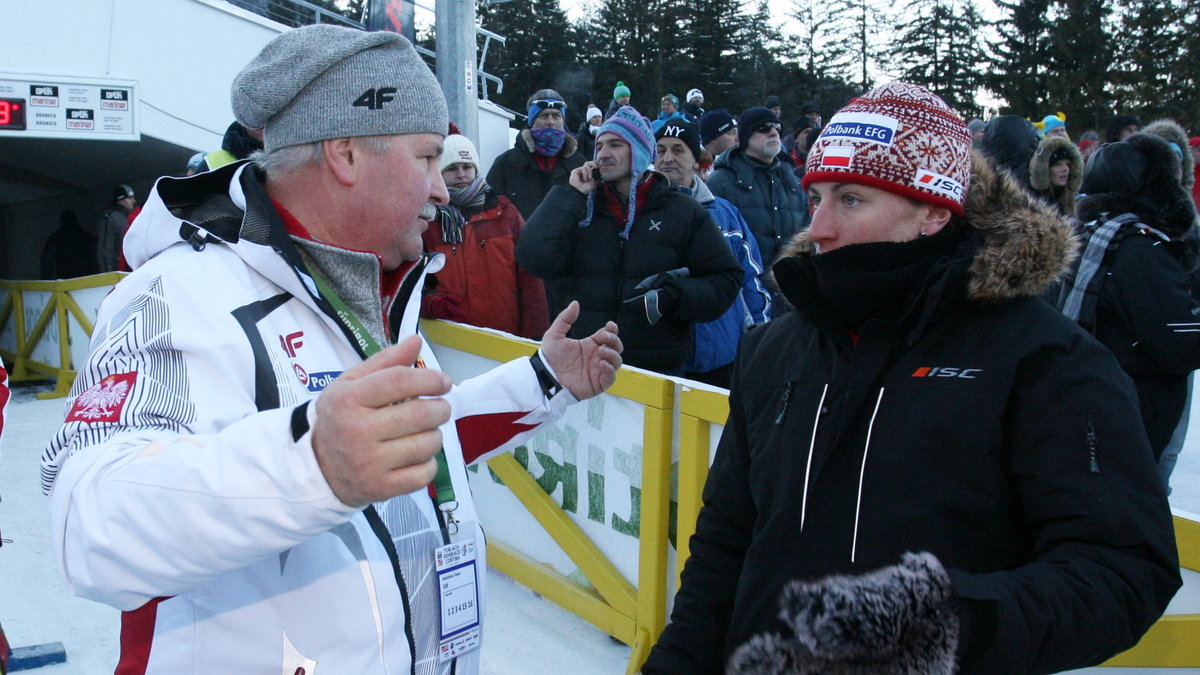 Justyna Kowalczyk i Apoloniusz Tajner