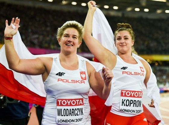 Anita Włodarczyk (z lewej). Dwukrotna złota medalistka igrzysk olimpijskich