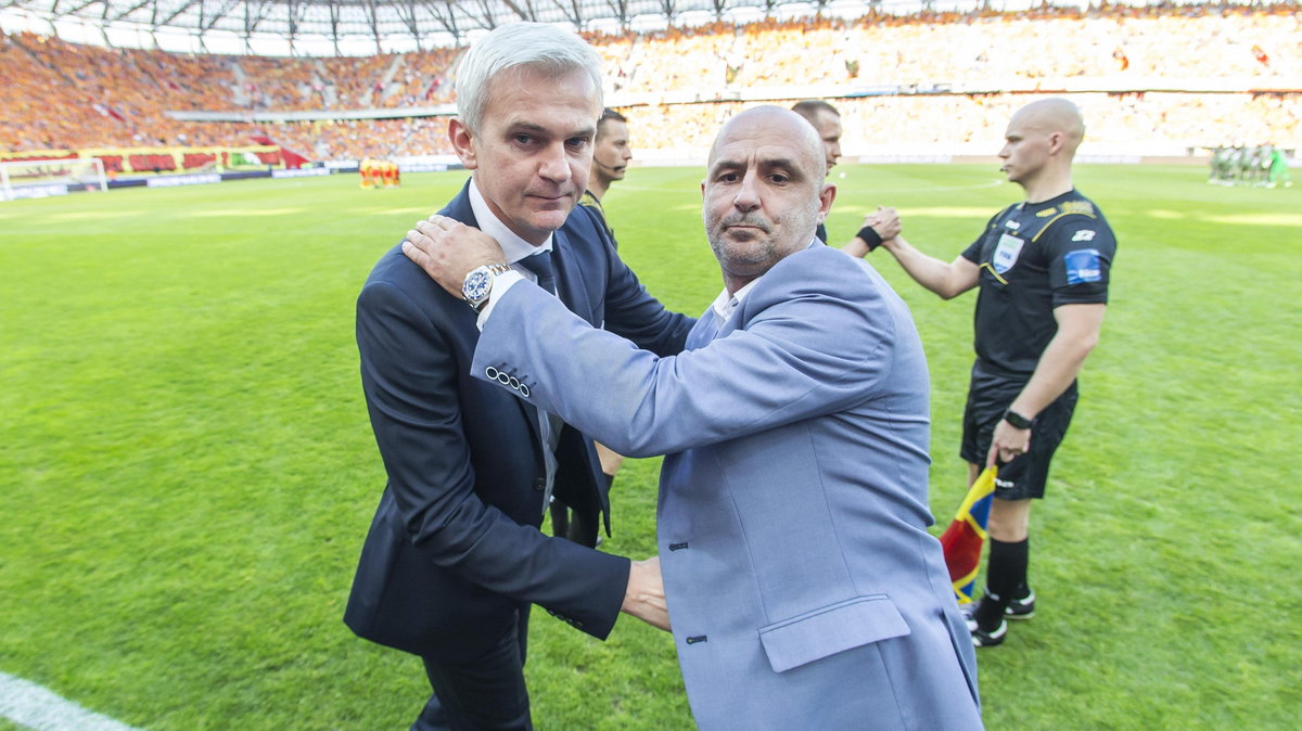 Pilka nozna. Ekstraklasa. Jagiellonia Bialystok - Legia Warszawa. 21.05.2017