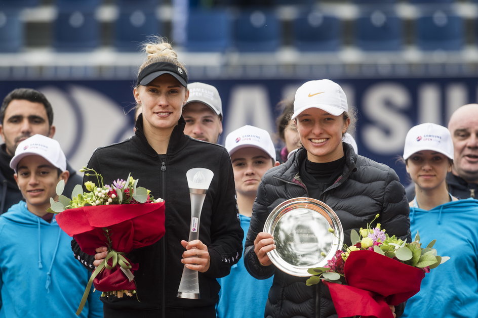 Polona Hercog i Iga Świątek