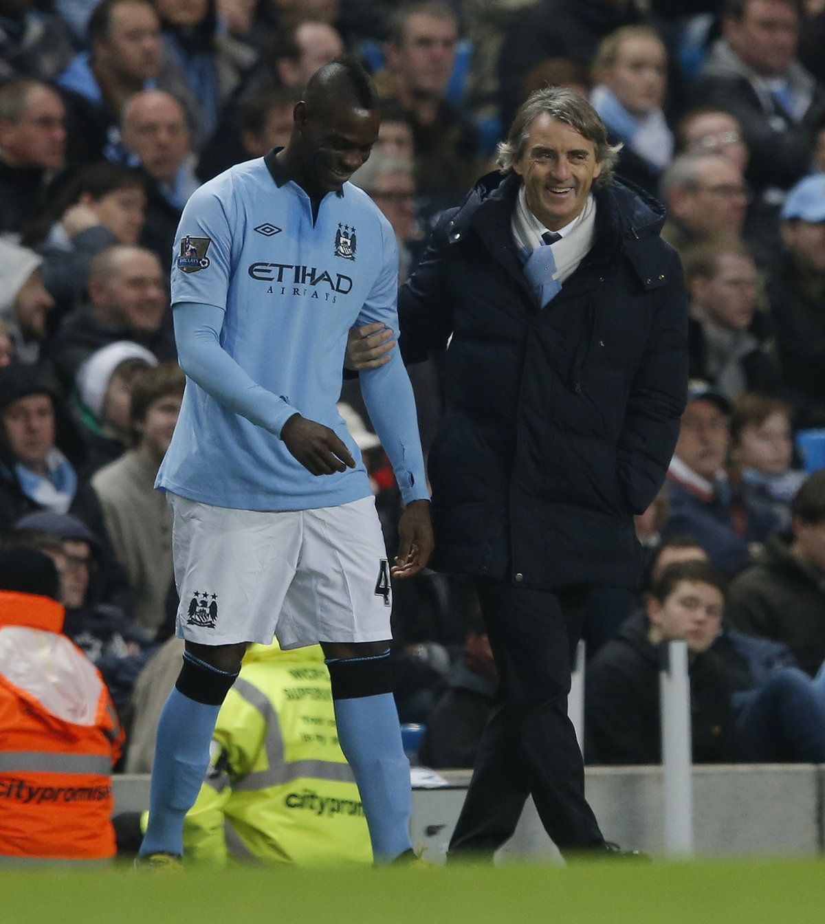 Mario Balotelli i Roberto Mancini