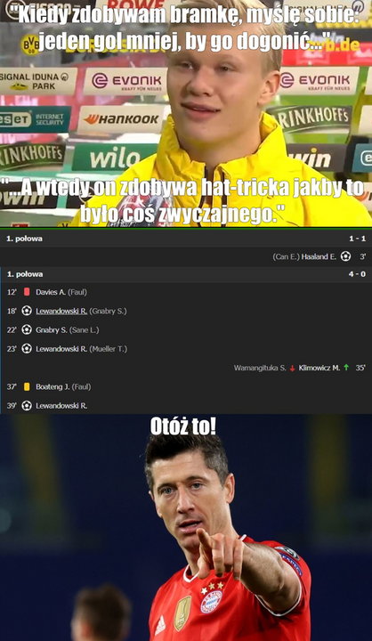 Memy po meczu Bayern - Stuttgart. Robert Lewandowski z hat trickiem! 