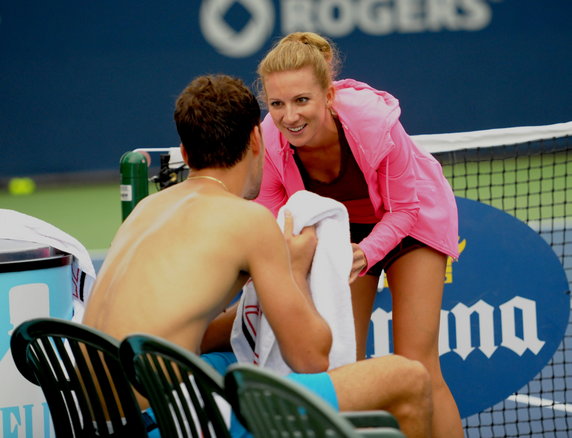 Jerzy Janowicz i Marta Domachowska