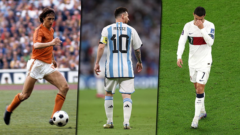 Johan Cruyff, Leo Messi i Cristiano Ronaldo