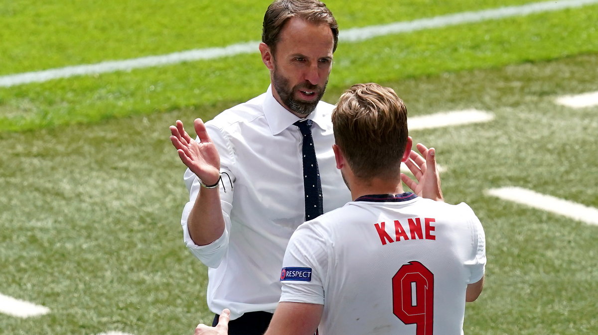 Gareth Southgate i Harry Kane - reprezentacja Anglii