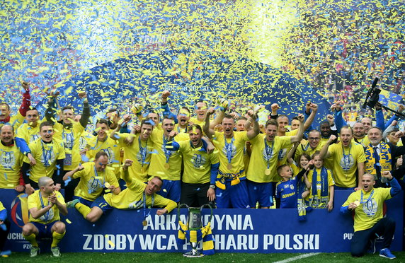 PIŁKA NOŻNA PUCHAR POLSKI FINAŁ LECH POZNAŃ ARKA GDYNIA (Piłkarze Arki )