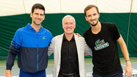 Novak Djoković, Didier Deschamps, Daniił Miedwiediew