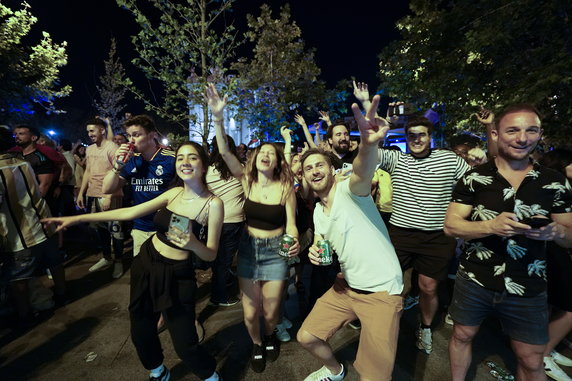 Fani Realu Madryt świętowali triumf w stolicy Hiszpanii