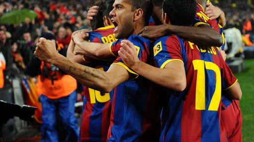 Radość piłkarzy Barcelony