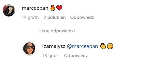 Marcelina Ziętek zareagowała na wpis Izabeli Małysz