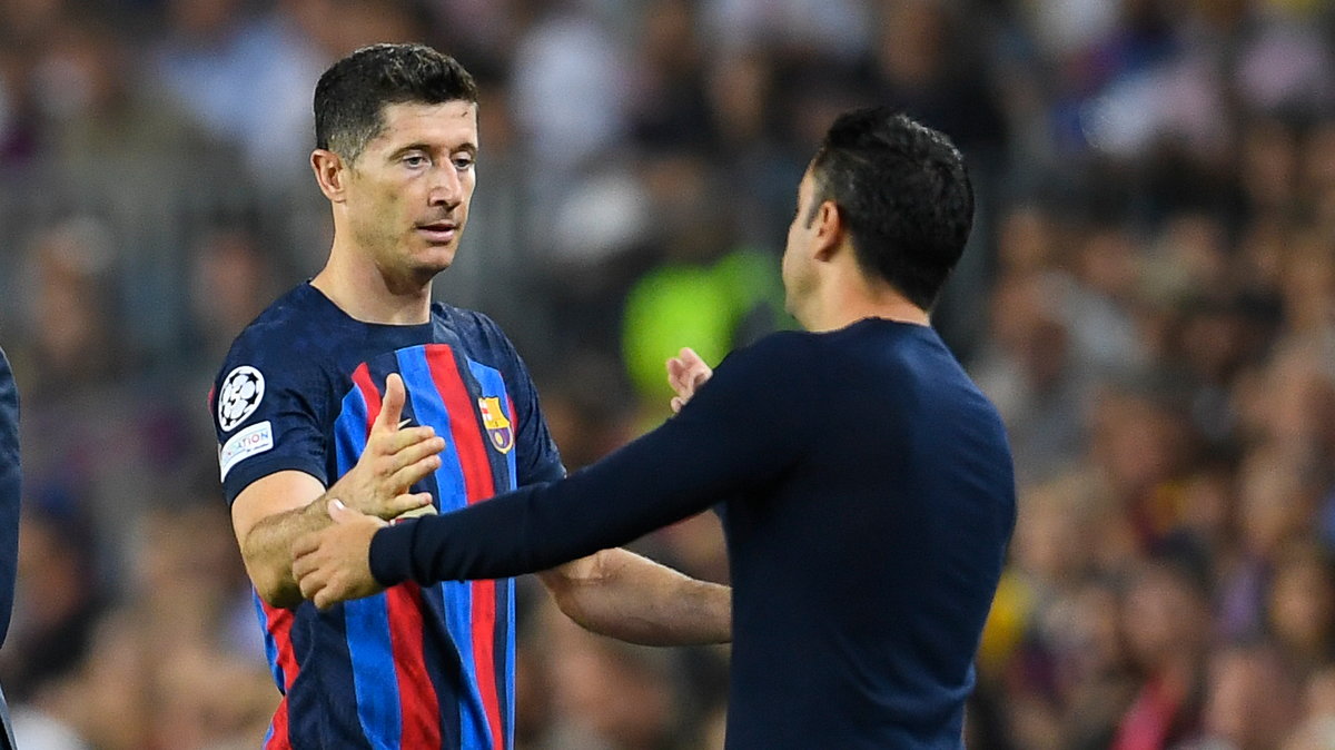 Robert Lewandowski i Xavi