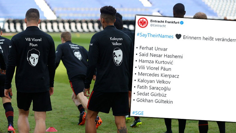 Eintracht Frankfurt na rozgrzewce