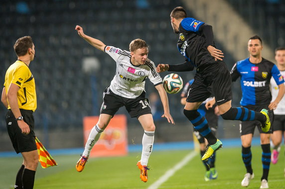 PIŁKA NOŻNA EKSTRAKLASA ZAWISZA BYDGOSZCZ LEGIA WARSZAWA (Mateusz Szwoch Andre Micael Pereira)