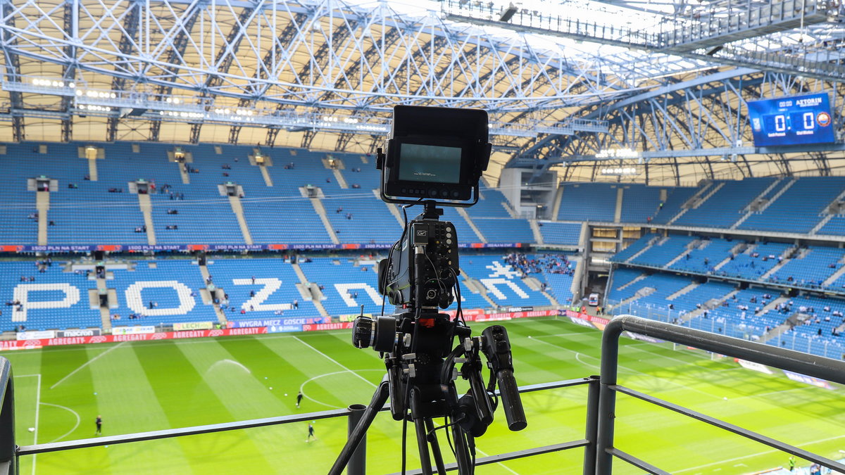 Kamera na stadionie Lecha Poznań