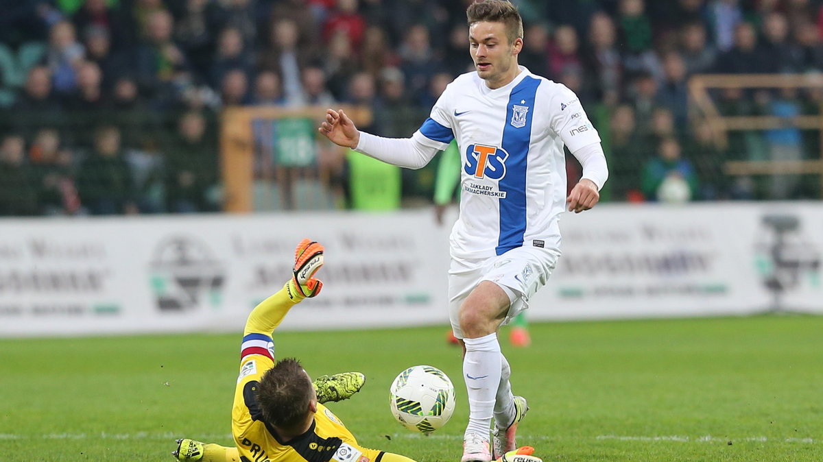 09.04.2016 GORNIK LECZNA - LECH POZNAN EKSTRAKLASA PILKA NOZNA