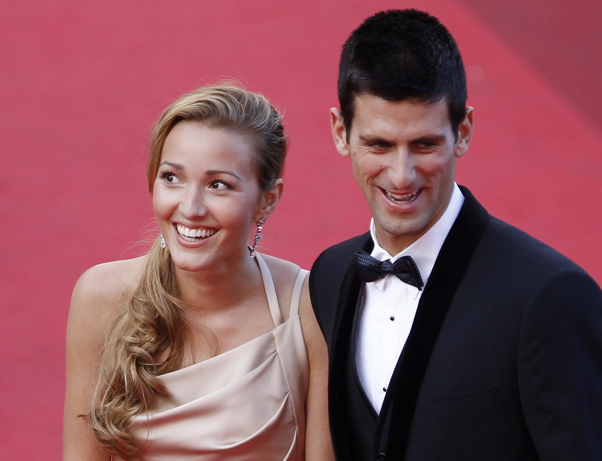 Jelena Ristić i Novak Djoković