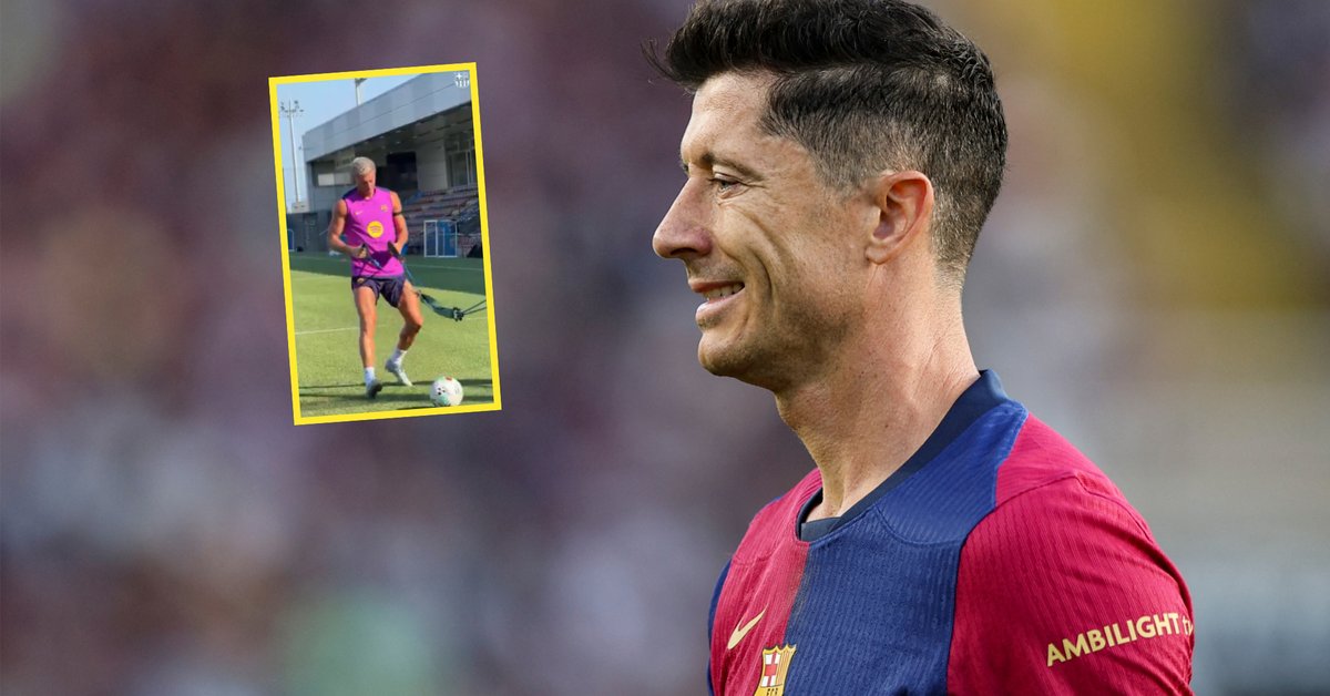 FC Barcelona pokazała wideo z Robertem Lewandowskim. Jedno zwraca uwagę