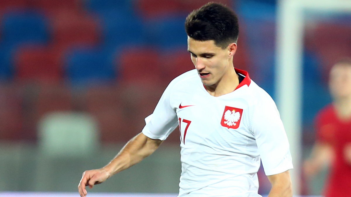 Bartosz Kapustka w barwach reprezentacji Polski