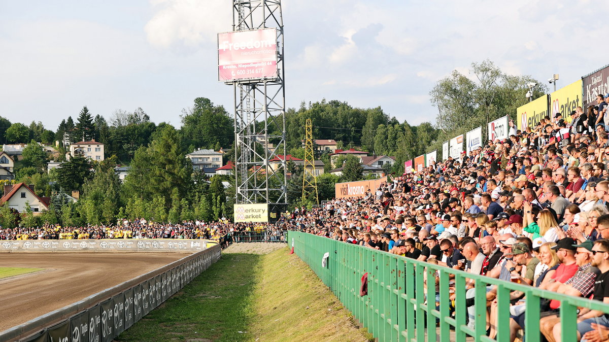 Stadion w Krośnie przed jednym z meczów PGE Ekstraligi