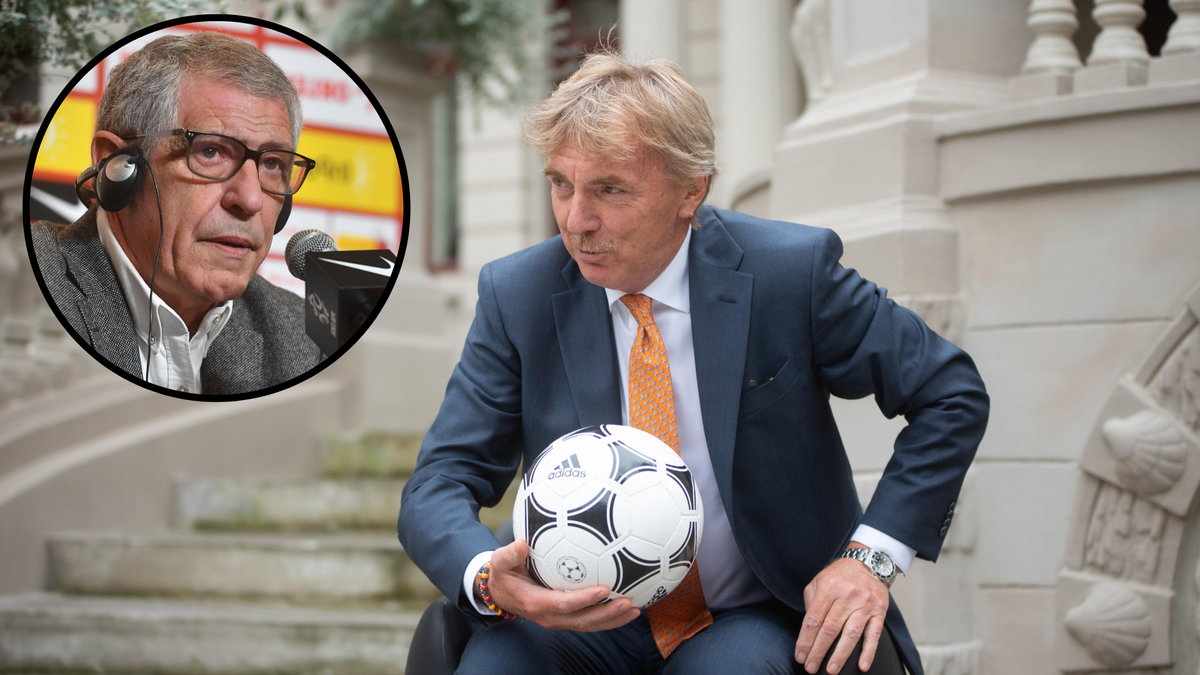 Zbigniew Boniek i Fernando Santos (w kółku)