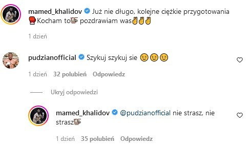 Mamed Chalidow, Mariusz Pudzianowski