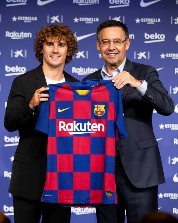 epa07717251 - SPAIN SOCCER BARCELONA (ANTOINE GRIEZMANN PRESENTED IN BARCELONA)