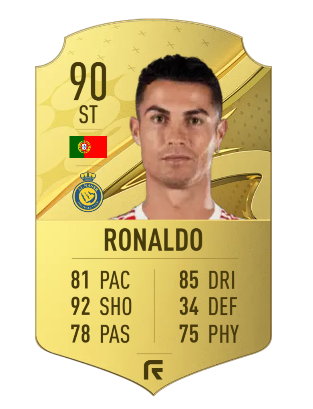 Karta Ronaldo w FIFA 23 po transferze
