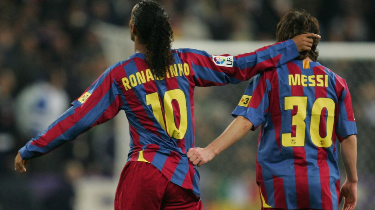 Ronaldinho i Leo Messi (19.11.2005)