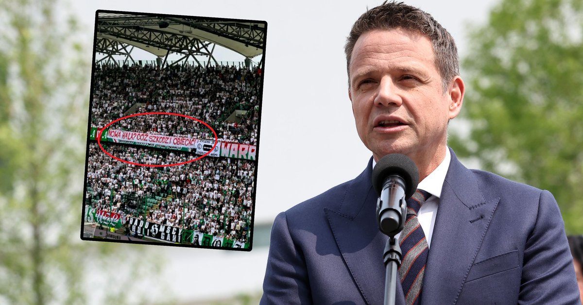 Kibice Legii zakpili z Rafała Trzaskowskiego. To pojawiło się na trybunach