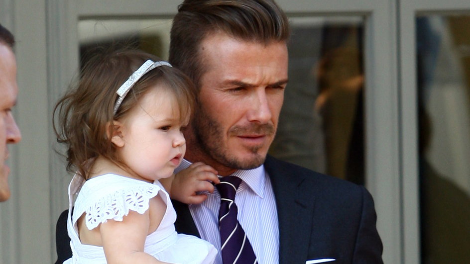 David Beckham z córką