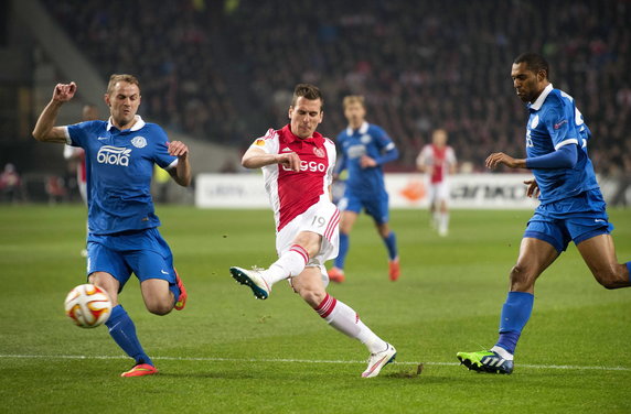 NETHERLANDS SOCCER UEFA EUROPA LEAGUE (Ajax Amsterdam vs Dnipro Dnipropetrovsk)