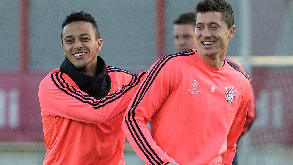 Robert Lewandowski i Thiago Alcantara