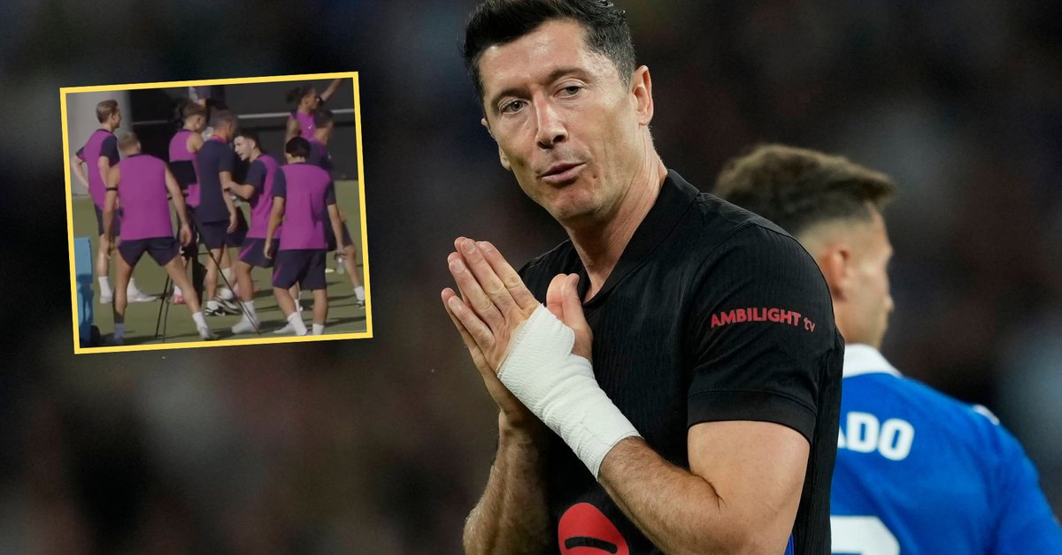 Tak Robert Lewandowski potraktował nowego kolegę w Barcelonie