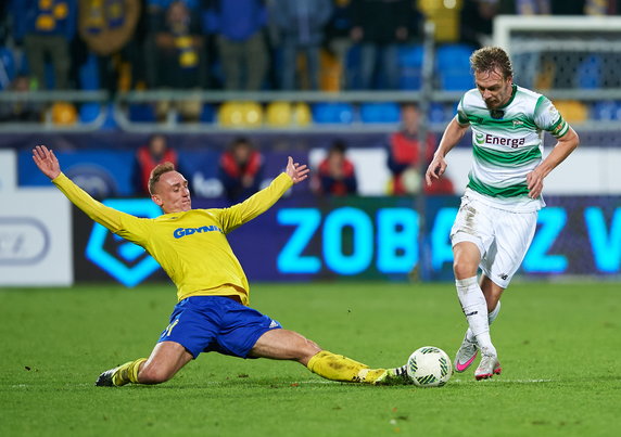 PIŁKA NOŻNA EKSTRAKLASA ARKA GDYNIA LECHIA GDAŃSK (Marcin Warcholak Milos Krasić )