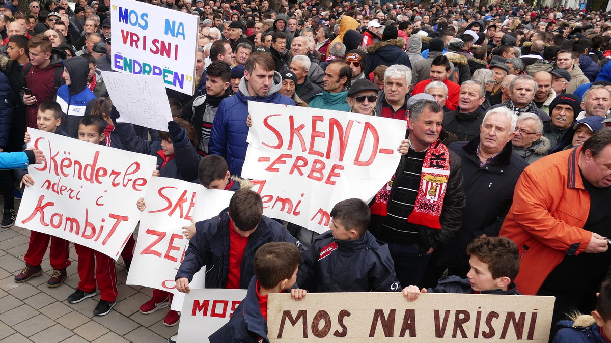 Skenderbeu Korcza - kibice