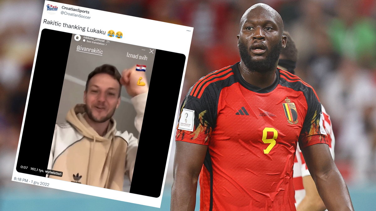 Ivan Rakitić zakpił z Romelu Lukaku (twitter.com/CroatianSoccer)