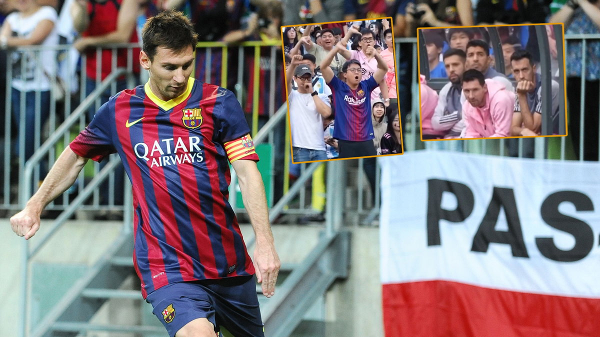 Leo Messi w Gdańsku w 2013 r. W Hongkongu nie wstał z ławki