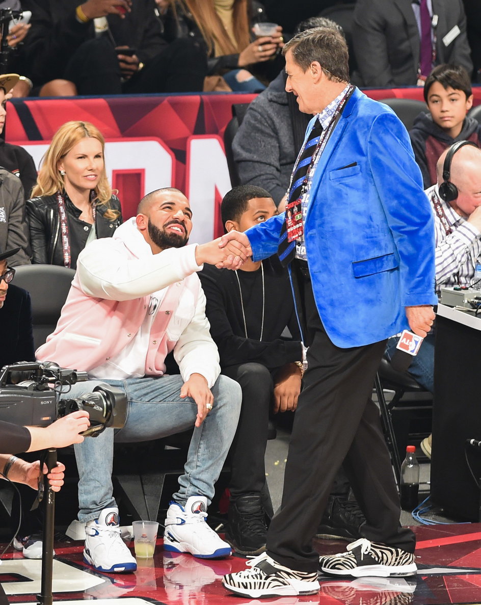 Craig Sager i piosenkarz Drake