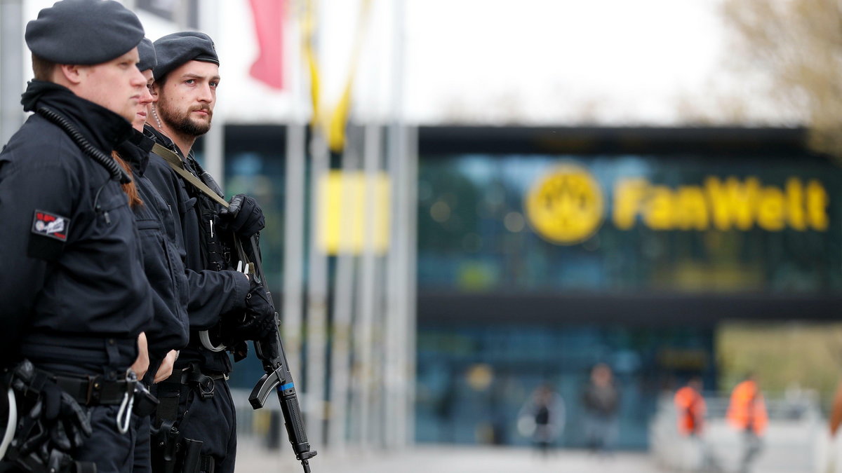 Security ahead of Borussia Dortmund vs. AS Monaco