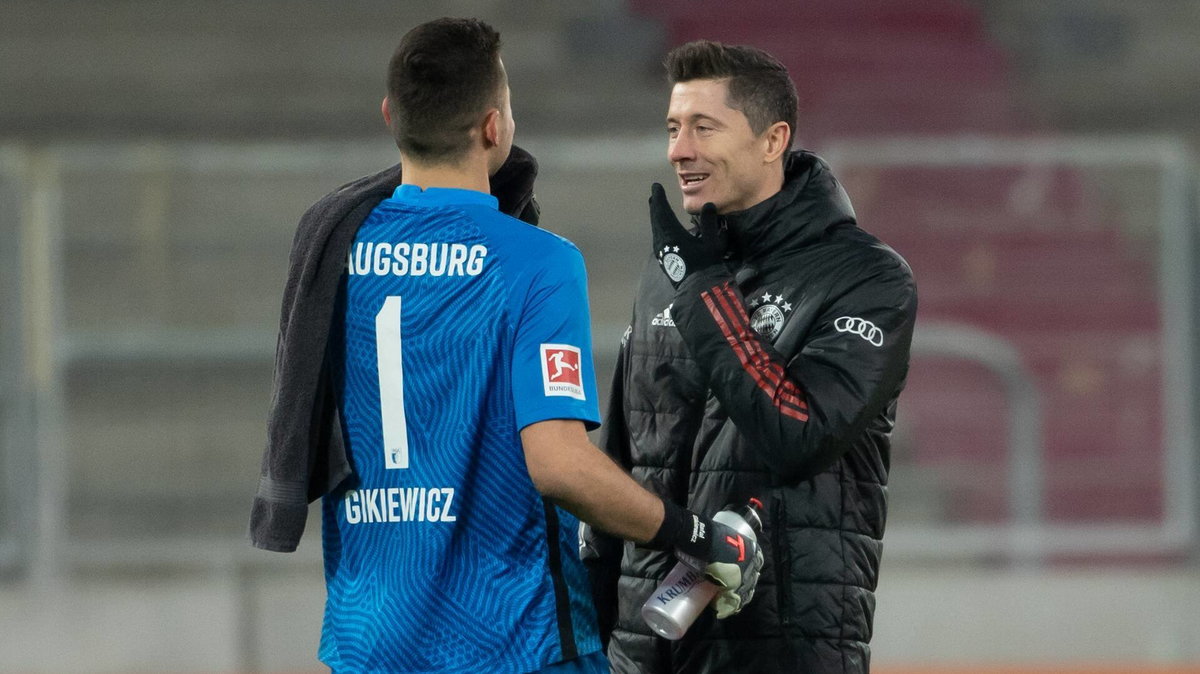 Rafał Gikiewicz i Robert Lewandowski