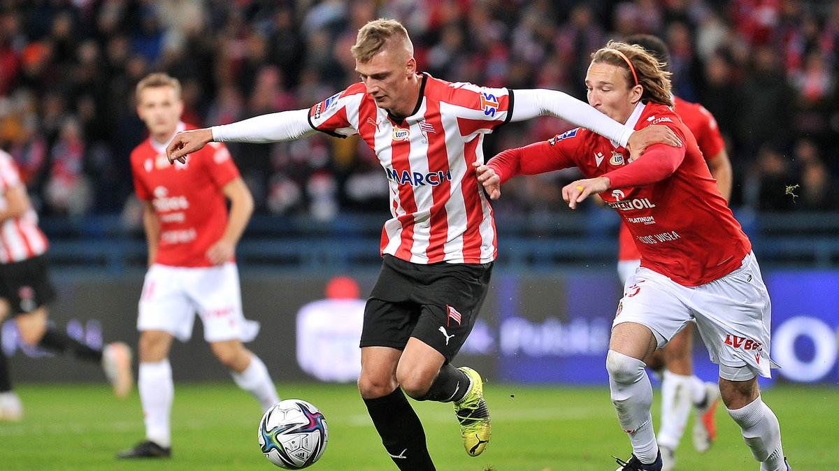 Filip Piszczek w meczu Wisła Kraków - Cracovia. 