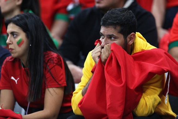 Fani reprezentacji Maroka po meczu z Francją