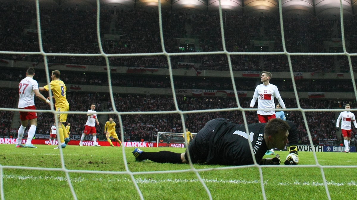 Artur Boruc w meczu Polska - Ukraina 